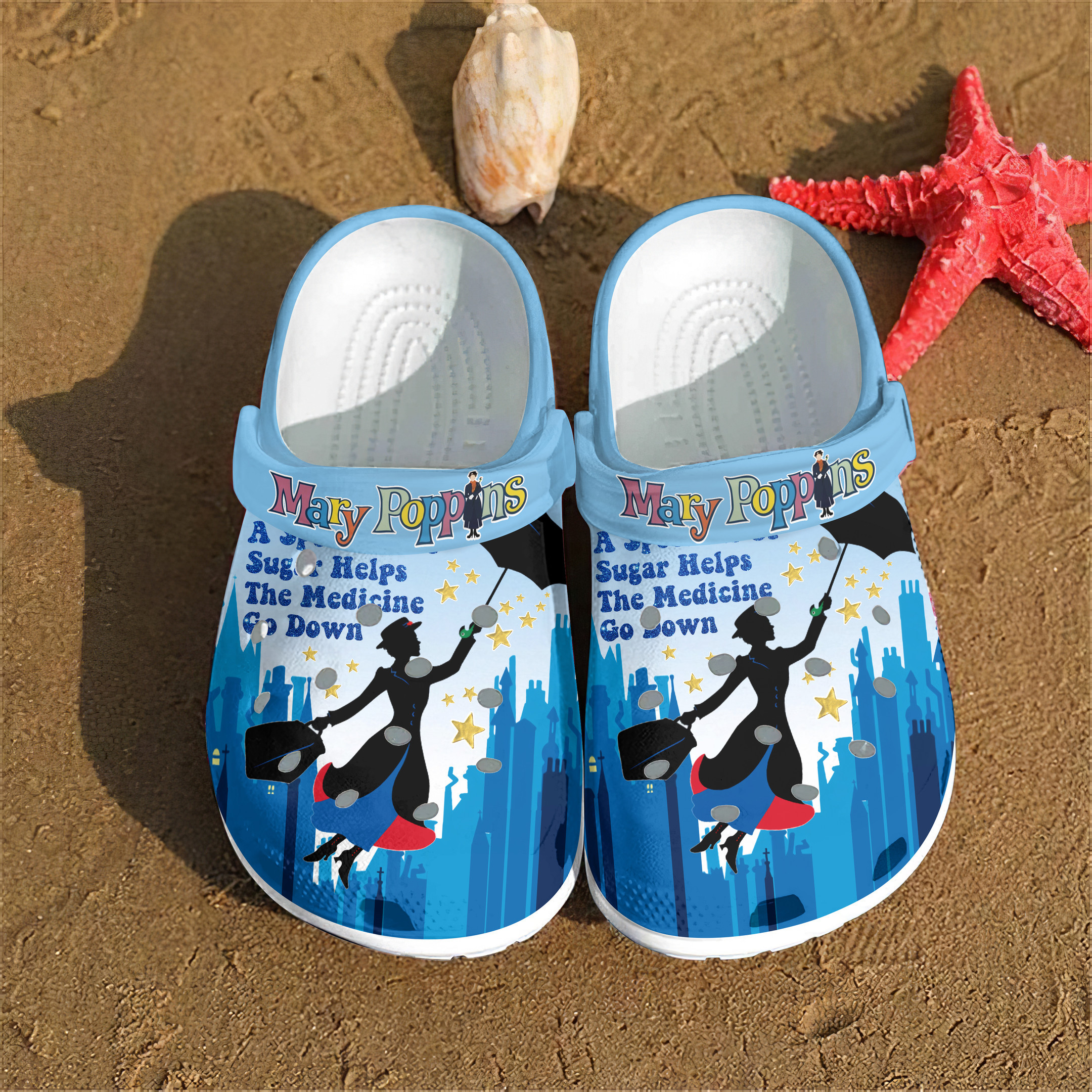 Mary Poppins Movie Crocss Clogs For Men Women And Kid Bm1411-1942
