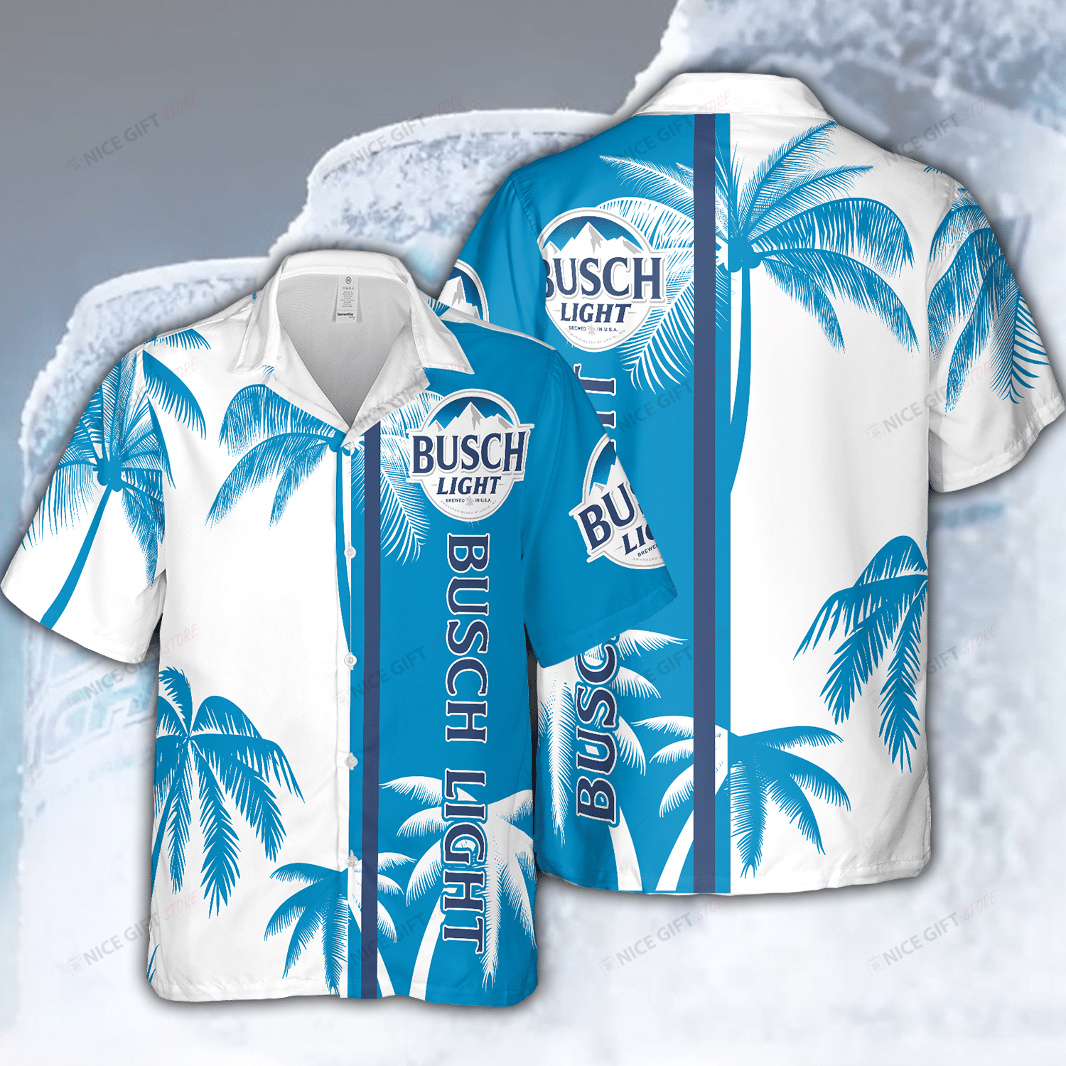 Busch Light Hawaiian Shirt 3Hs-Z0V5