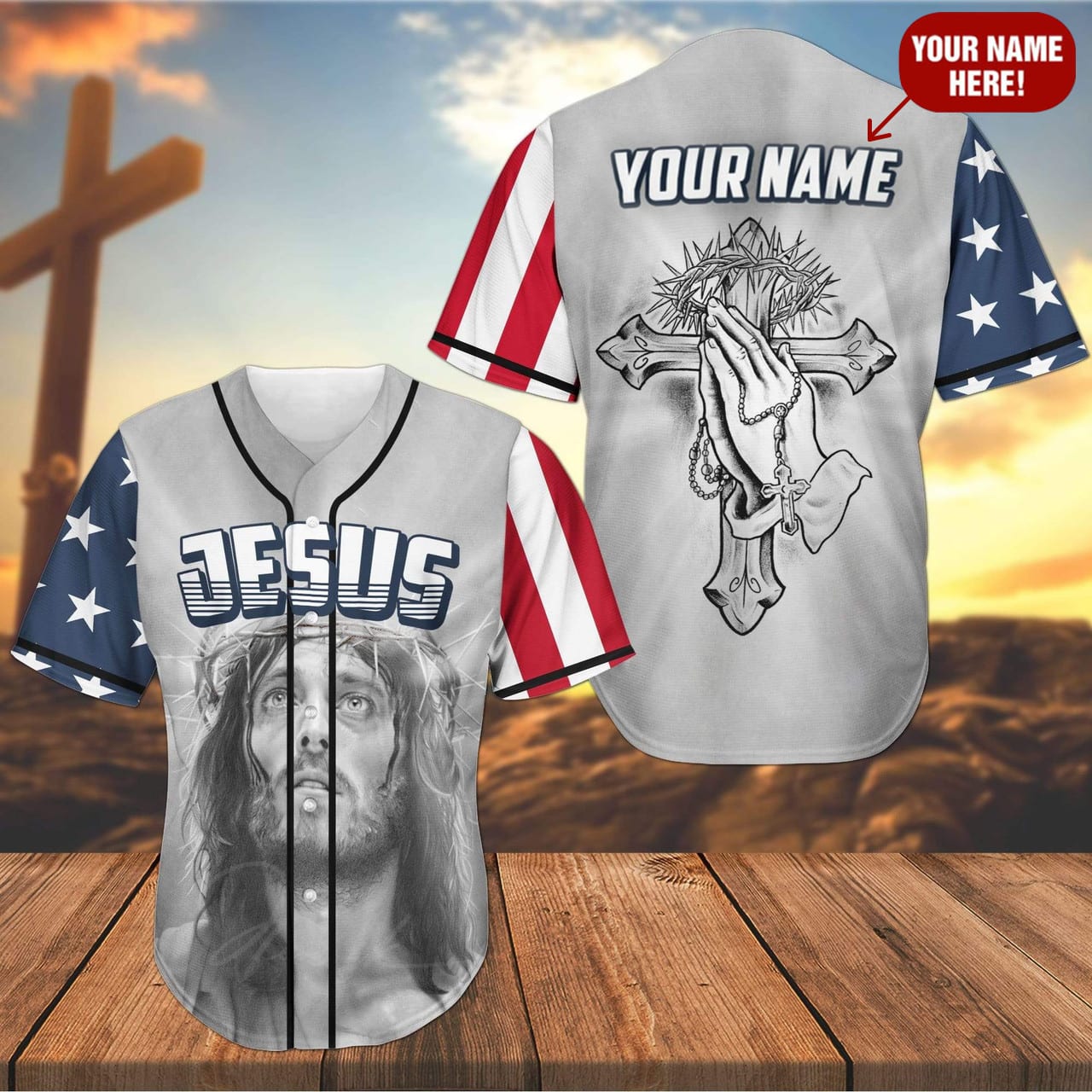 Cross, Christ, Pray Baseball Jersey – The Savior Custom Baseball Jersey Shirt For Men Women