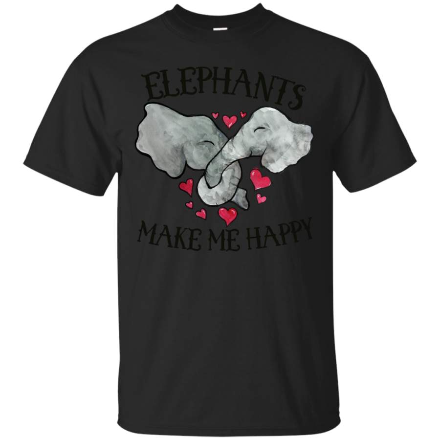 Elephants – Elephants make me Happy elephants T Shirt & Hoodie