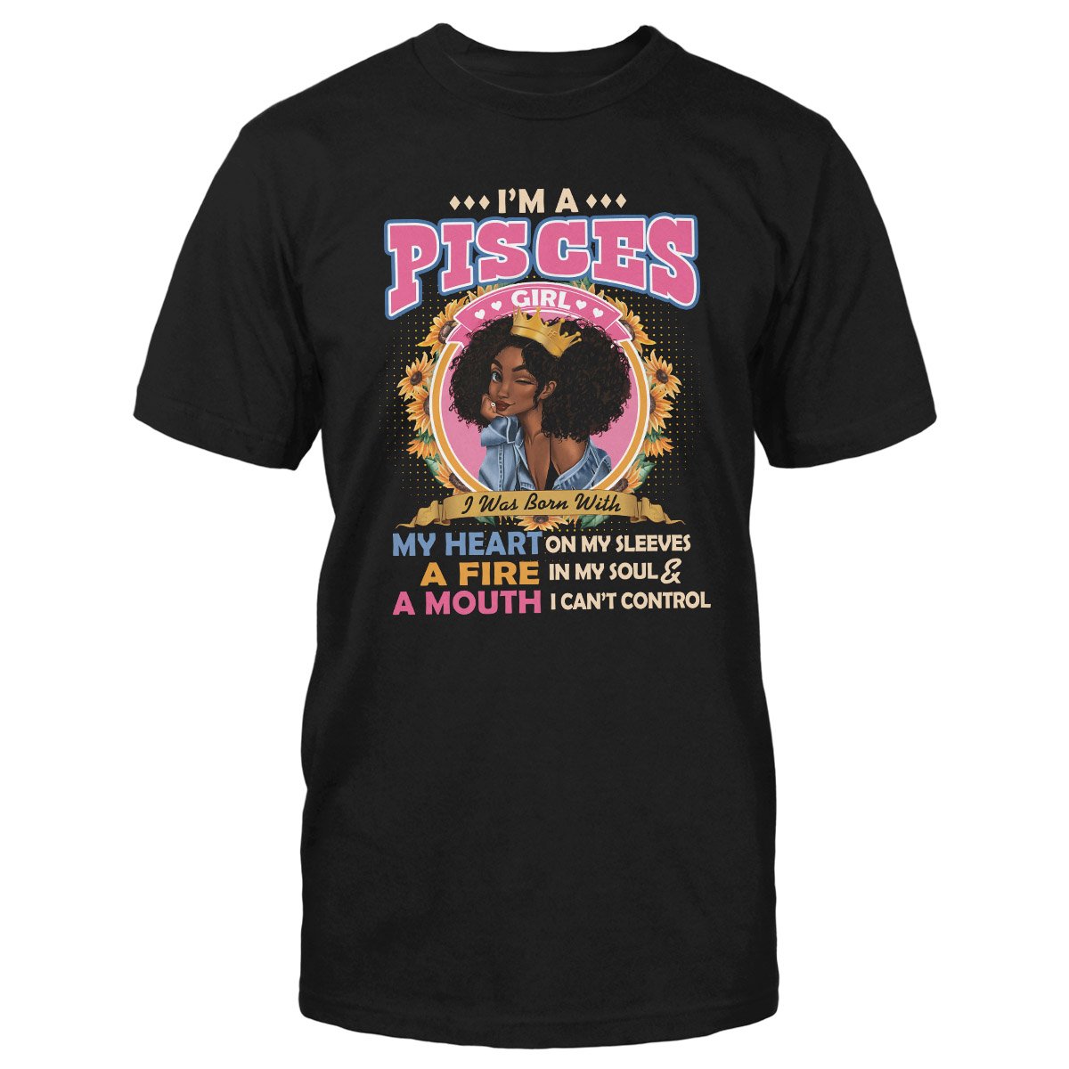 Black Queen Im A Pisces Girl Ez13 1609 Classic T-Shirt