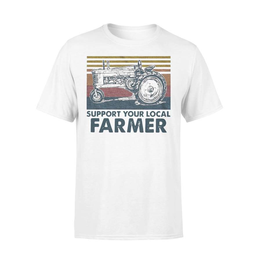 Vintage Support Your Local Farmer Agrimotor T-shirt