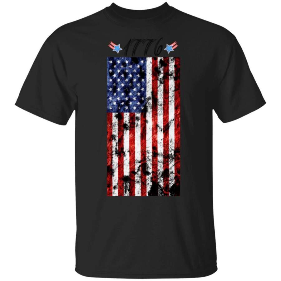 4th of July Grunge Flag T-Shirt