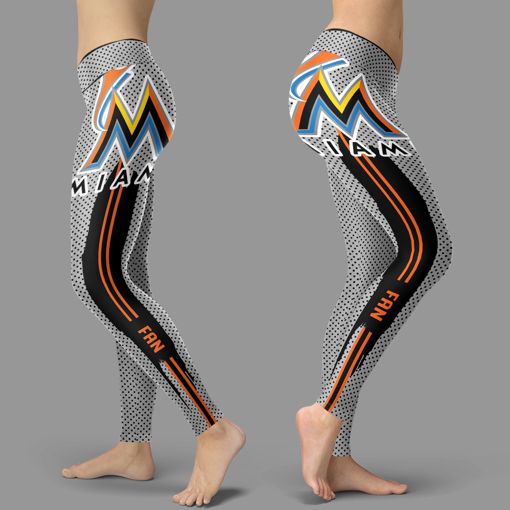 Charming Lovely Fashion Miami Marlins Leggings