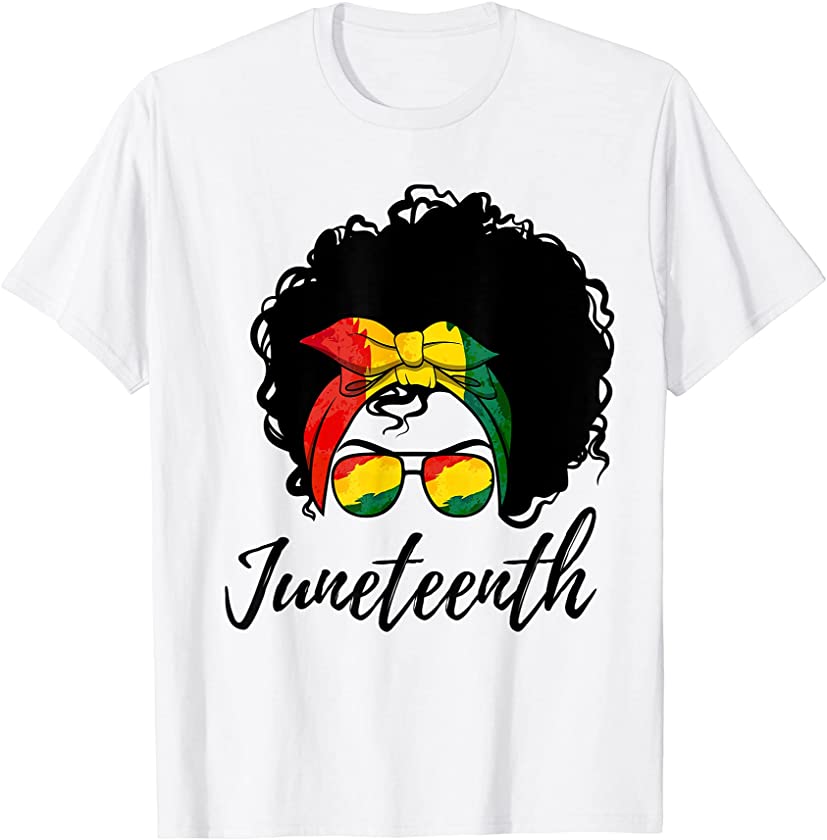 Afro Woman Black Queen African American Melanin Juneteenth T-Shirt