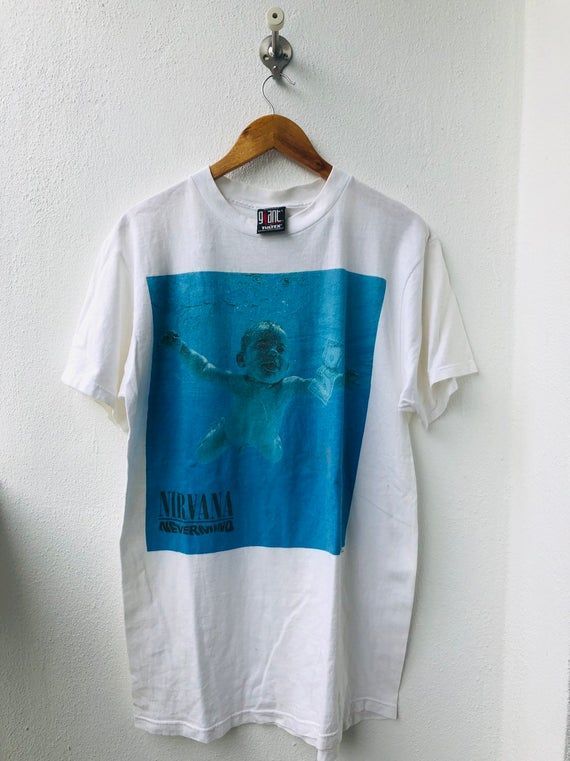 Vintage Nirvana Nevermind 1991 Dgc Records Second Studio Album Shirt