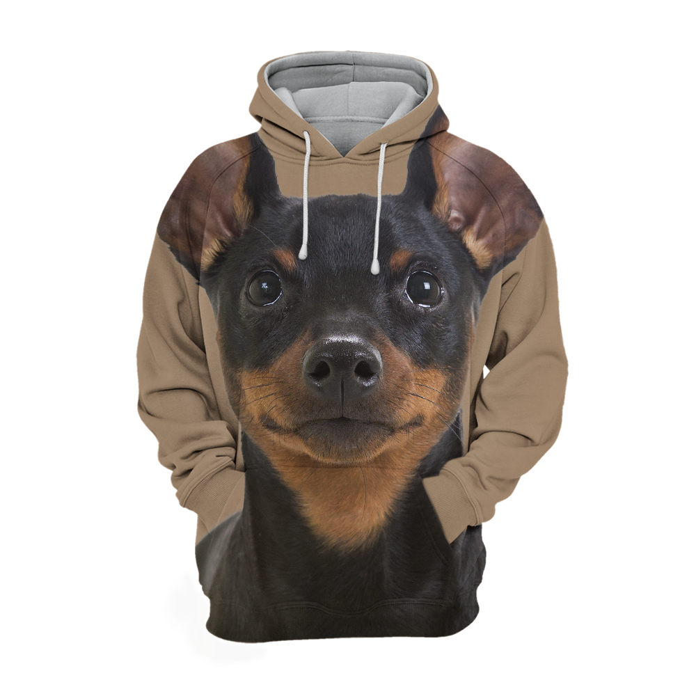 Unisex 3D Graphic Hoodies Animals Dogs Miniature Pinscher Puppy