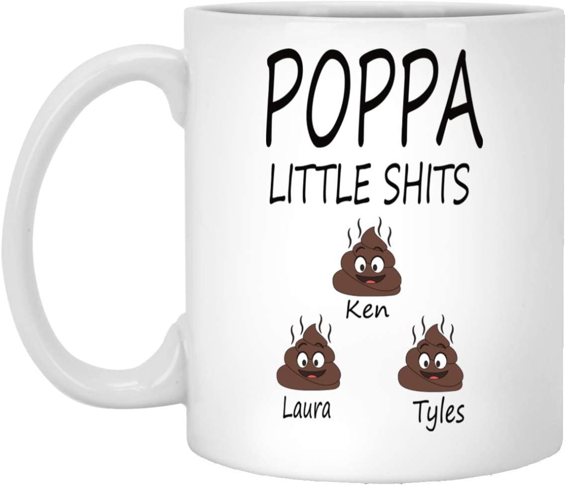 Funny Father’S Day Mug – Personalized Fathers Day Gift – Funny Poppa Mug – Gift For Poppa – Personalized Coffee Mug – Mugs For Men – Funny Coasters 15Oz