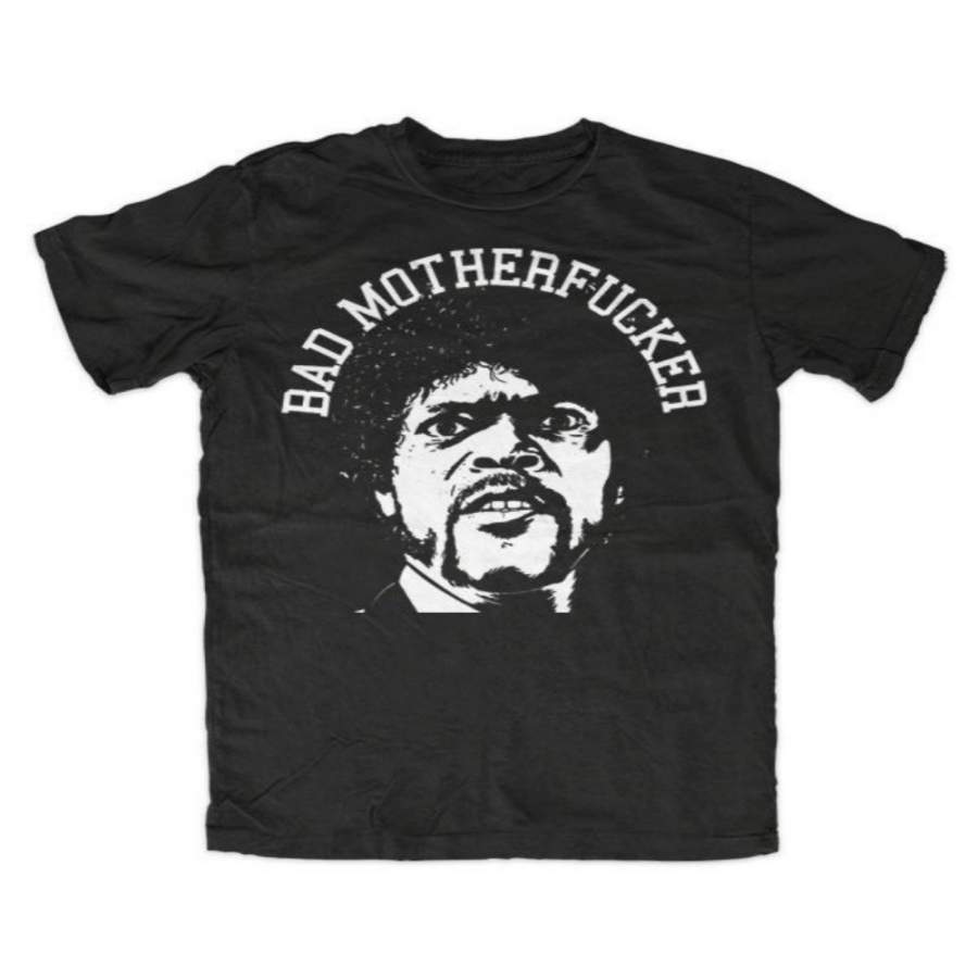 Bad Motherfucker T-Shirt Tarantino Men’S Fashion Crew Neck Short Sleeves Cotton Tops Clothing, Black