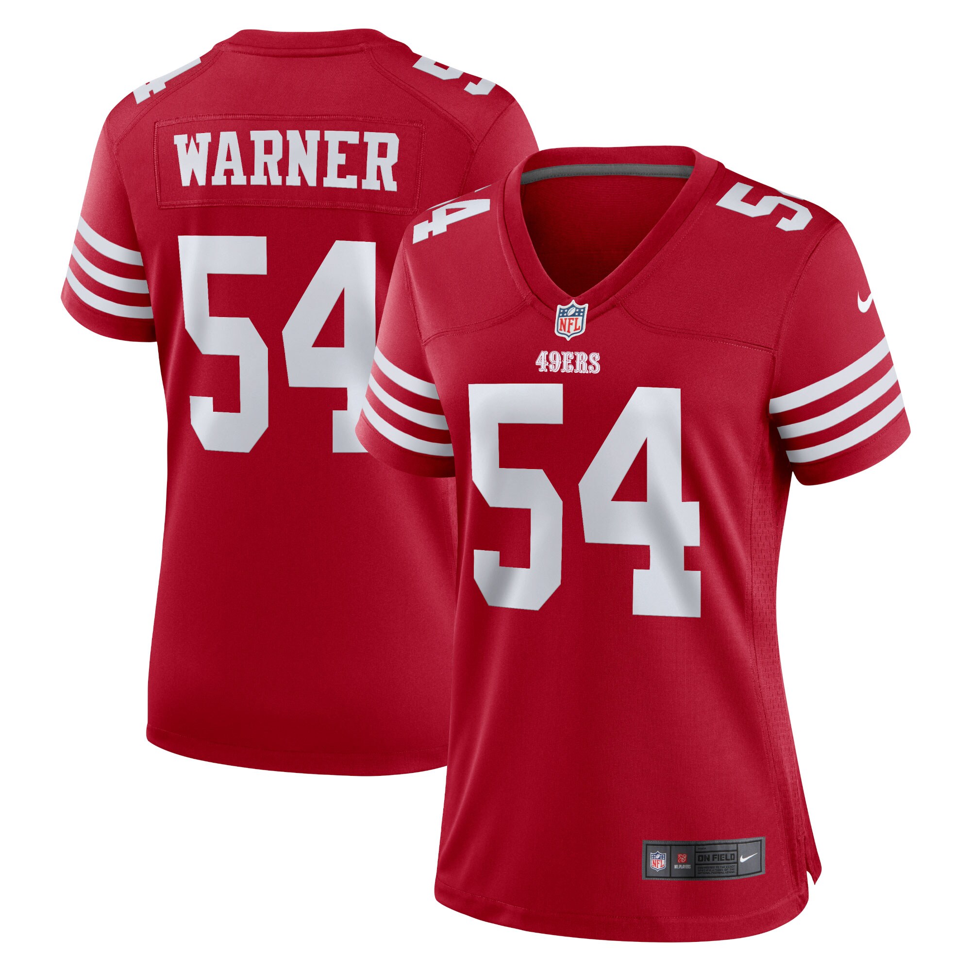 Fred Warner San Francisco 49ers Women's Game Player Jersey – Scarlet