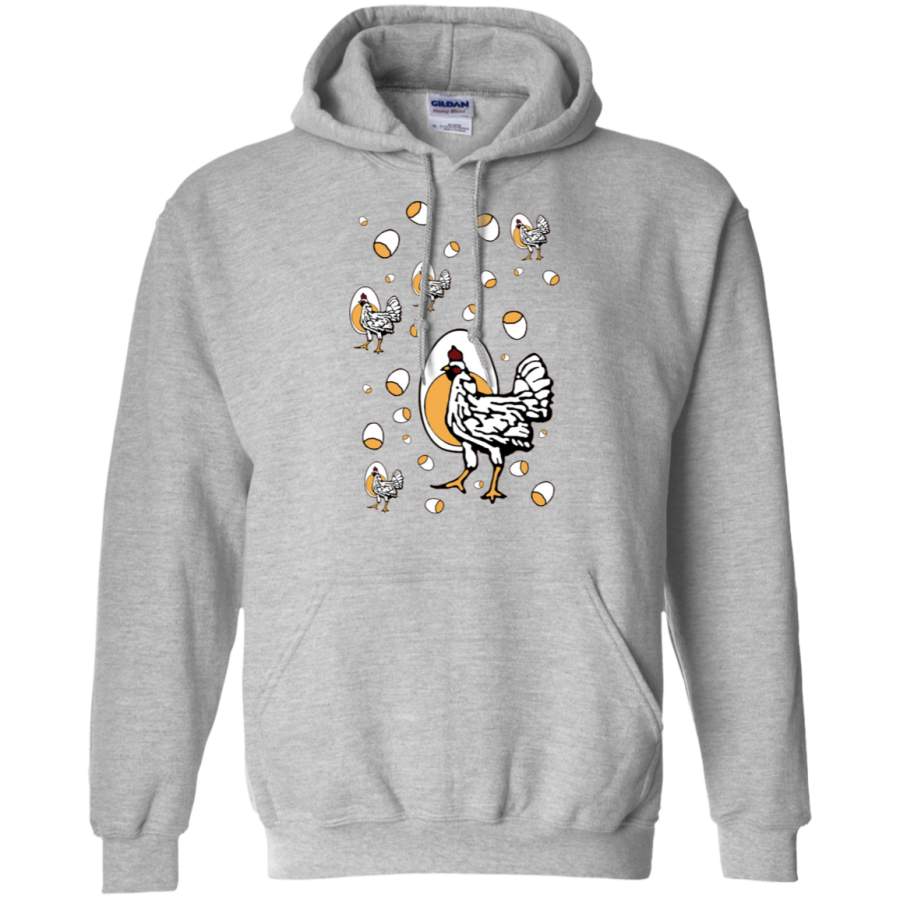 AGR Retro Roseanne Chickens Gildan Pullover Hoodie