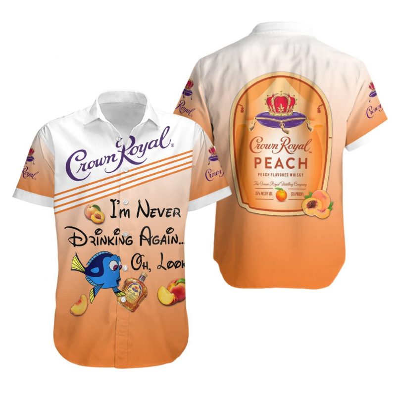 Nemo Crown Royal Peach Whiskey Hawaii Shirt Ha44071