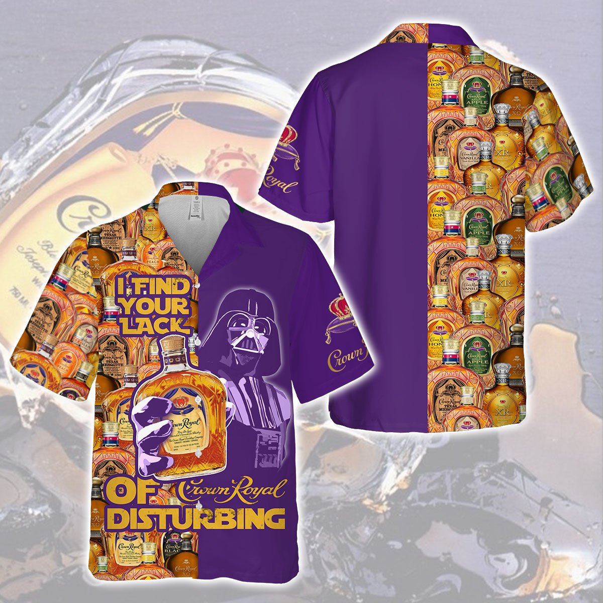 Darth Vader I Find Your Lack Of Crown Royal Disturbing Hawaii Shirt Ha54609