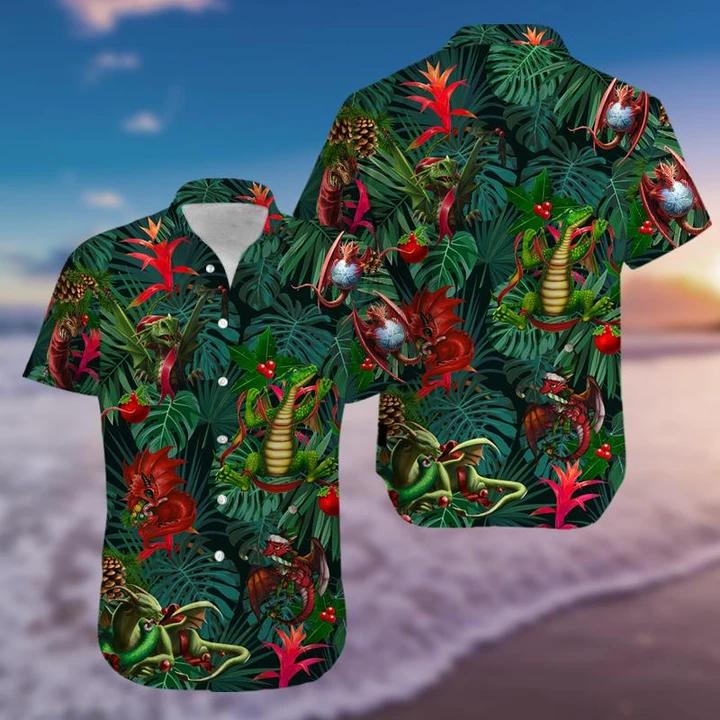 Christmas Dragon Hawaii Shirt For Men Women Adult Ha1101