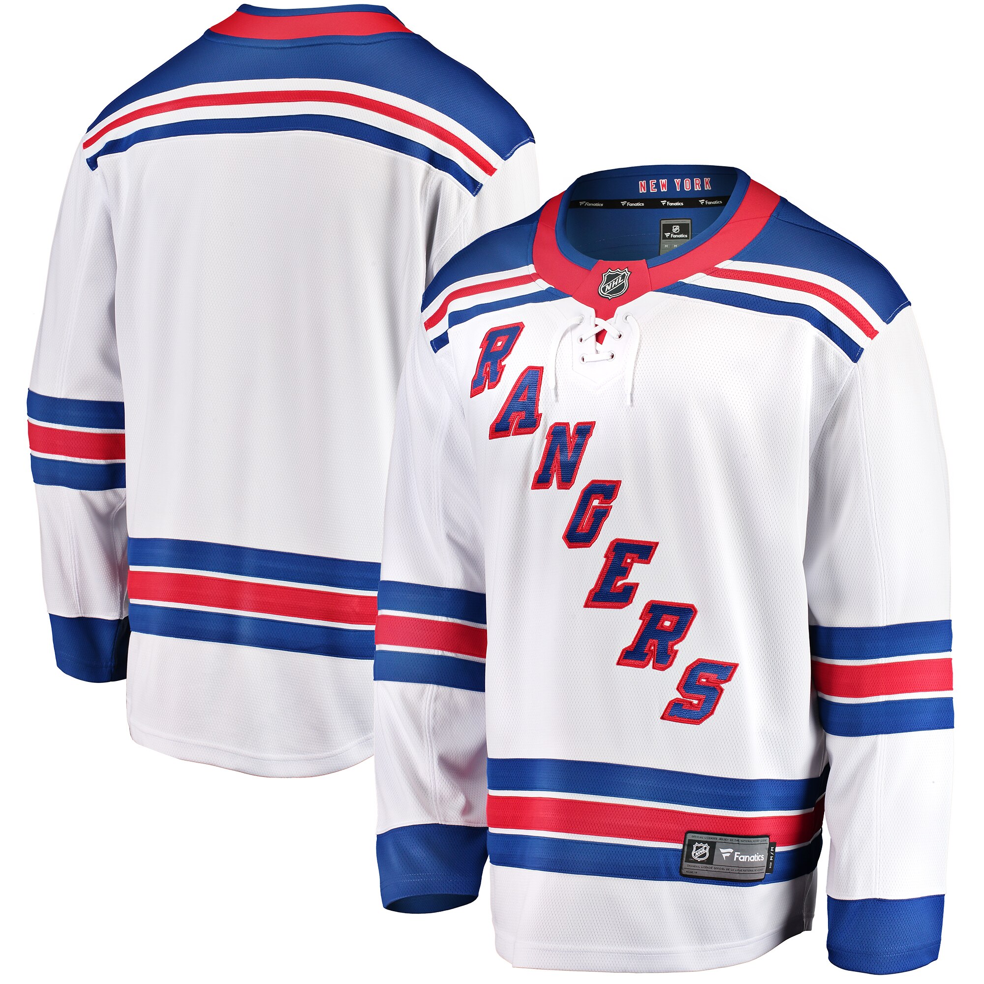 Men's New York Rangers White Breakaway Away Jersey