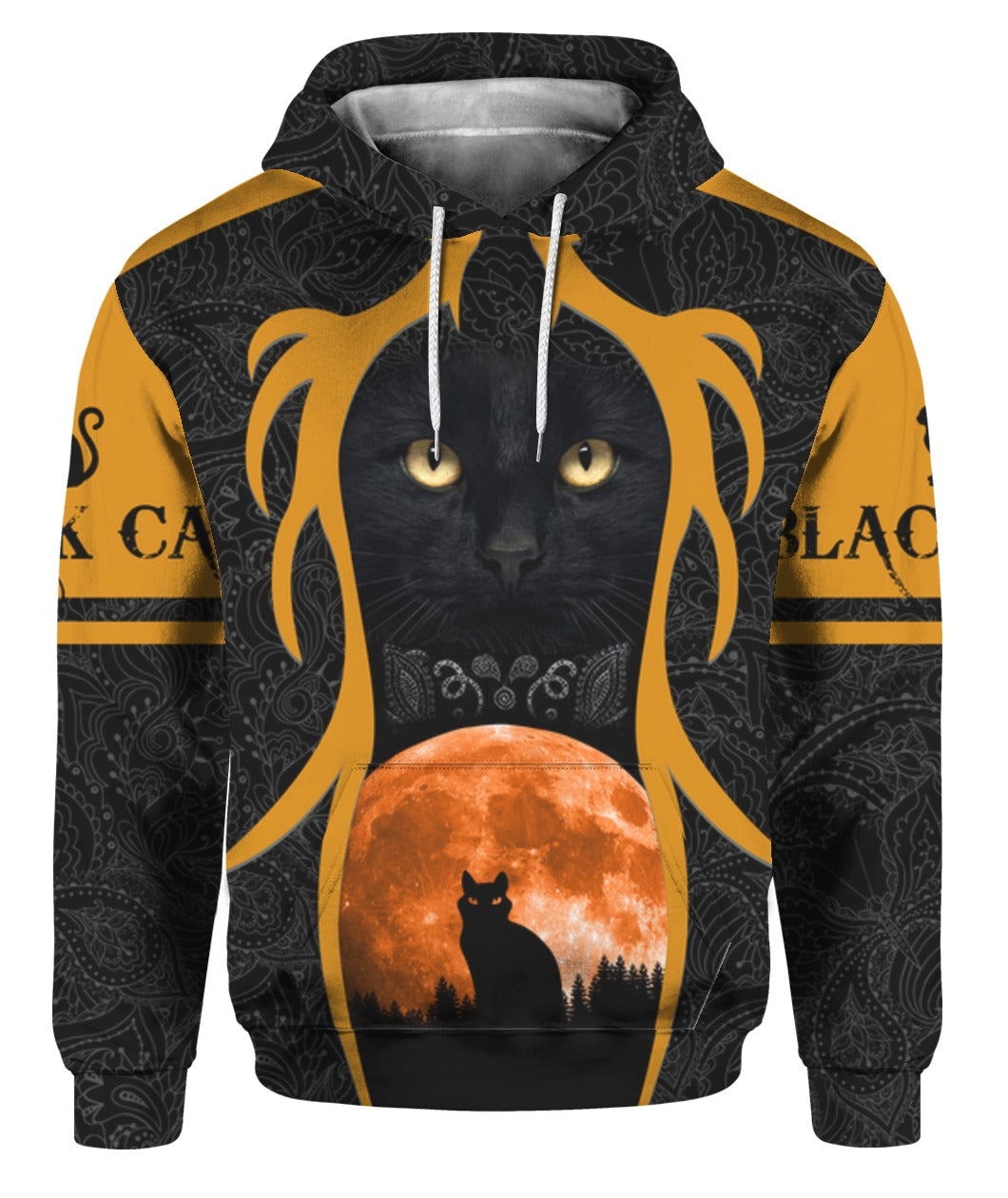 Oragontee Black Cat Halloween 3D All Over Print | For Men & Women | Adult | Ht3370