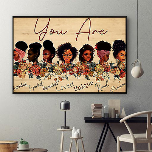 Black African American Poster Trendy Afrocentric Poster African American Women Black Men Digital Artistic Wall Of Art