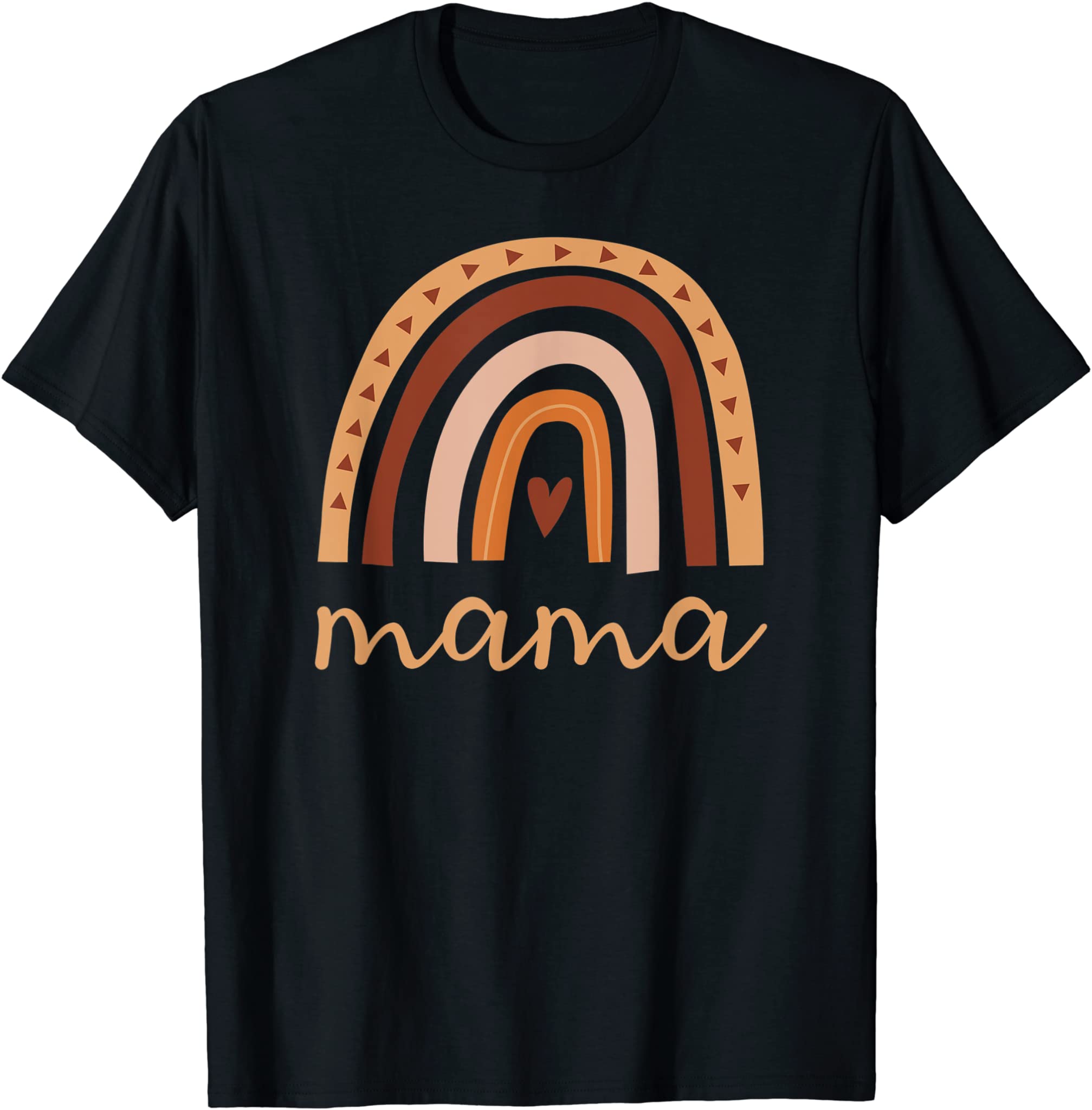 Mama Boho Rainbow Men Women Kids Mother Day Love Gift Tshirt T-Shirt