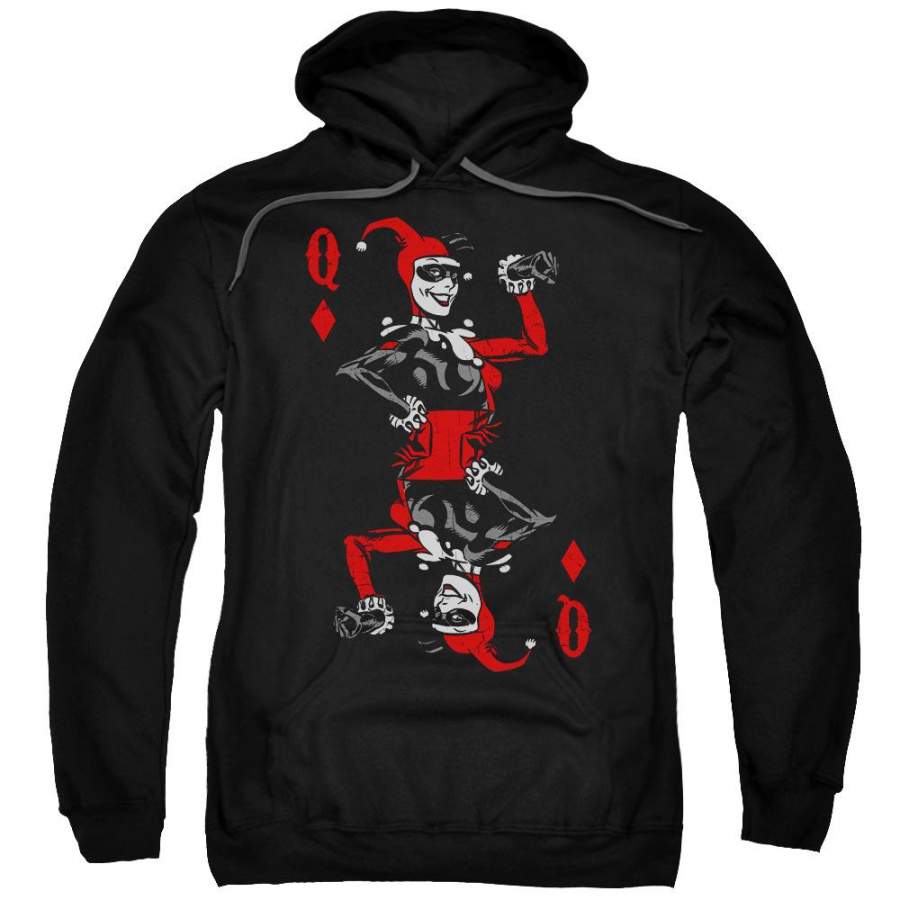 Batman – Quinn Of Diamonds Adult Pull Over Hoodie