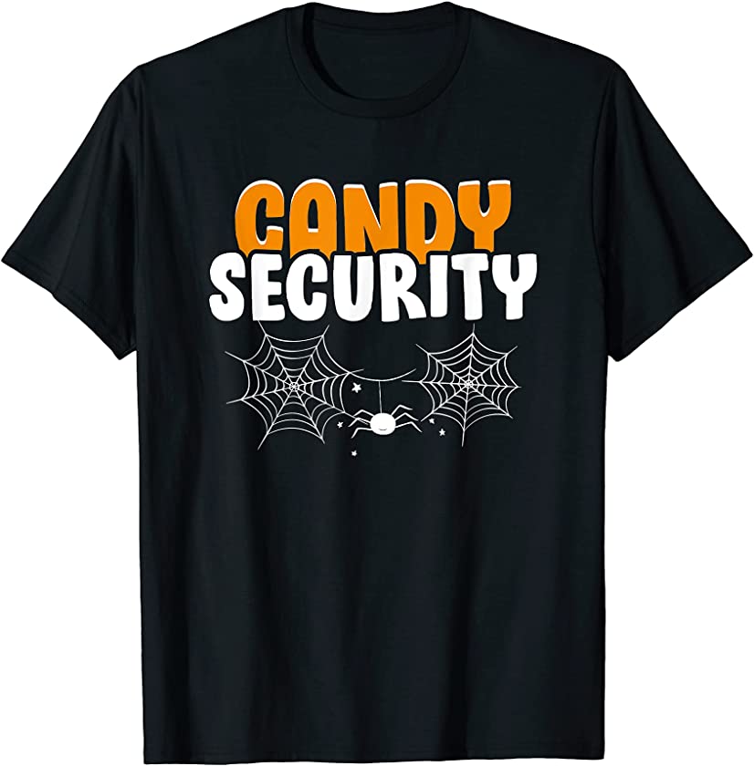 Candy Security Funny Adult Halloween Costume T-Shirt