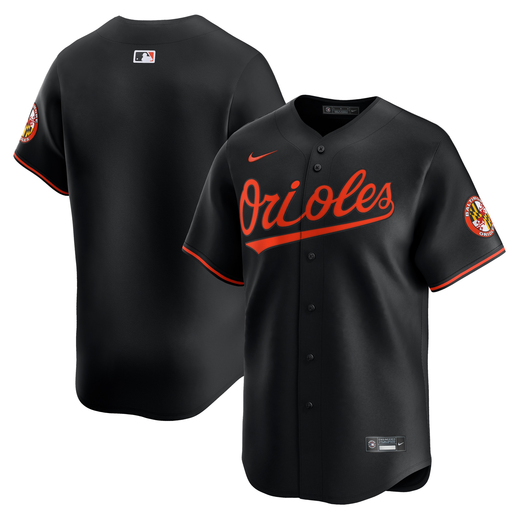 Baltimore Orioles Alternate Limited Jersey  Black