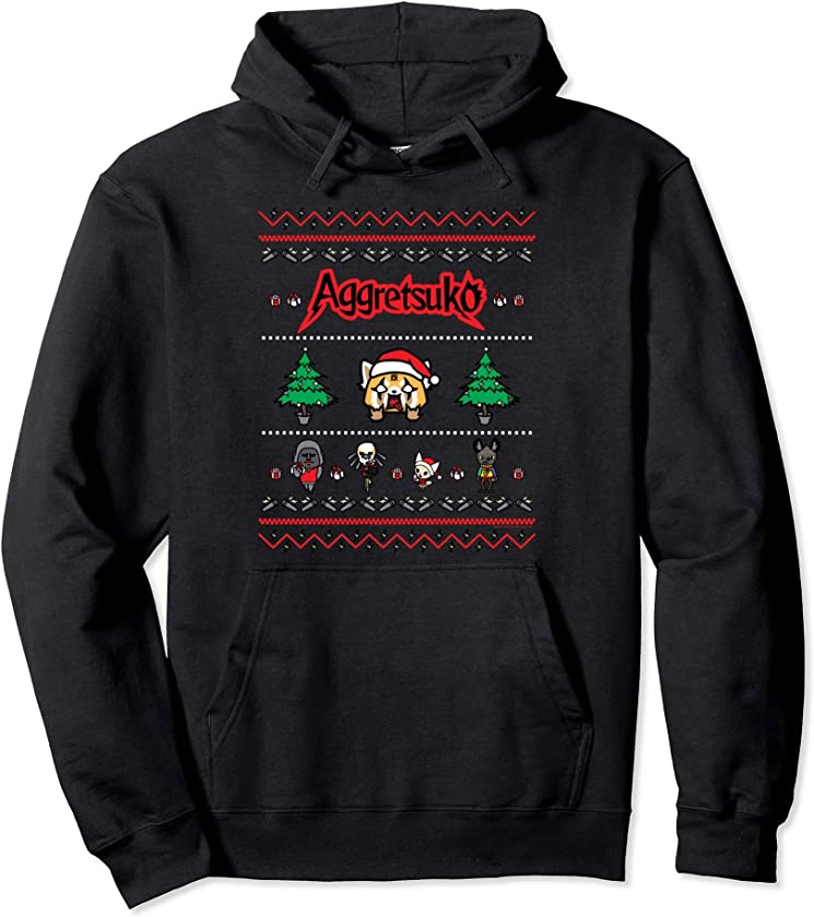 Aggretsuko Ugly Christmas Design Hoodie