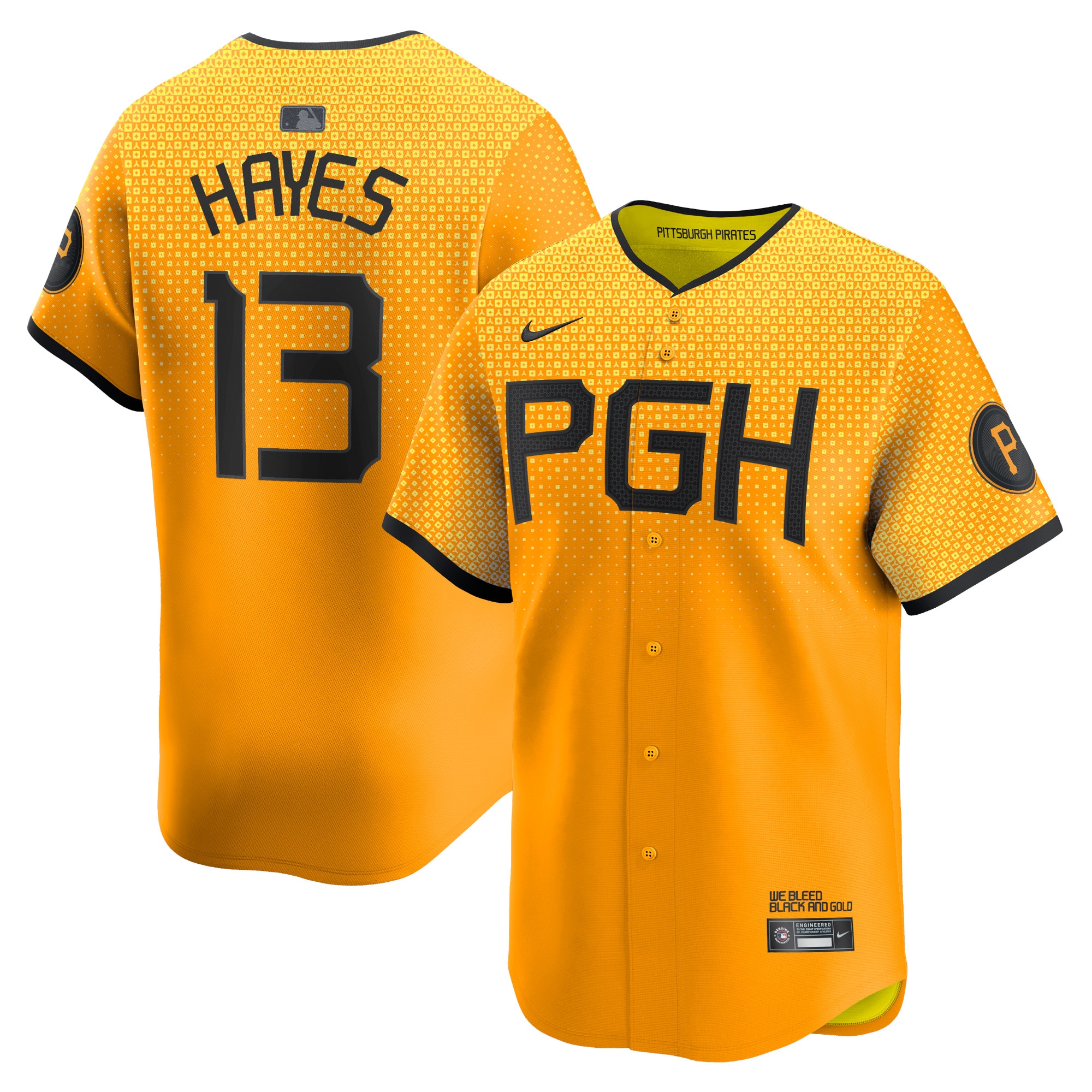 Ke'Bryan Hayes Pittsburgh Pirates City Connect Limited Player Jersey – Gold