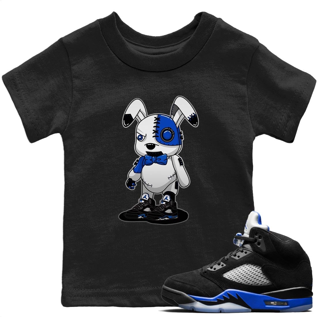 Cyborg Bunny T-Shirt – Air Jordan 5 Racer Blue Baby & Youth