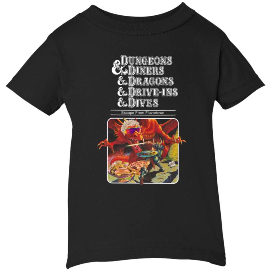 AGR Dungeons & Diners & Dragons & Drive-Ins & Dives Slightly Larger Image Infant Short Sleeve T-Shirt