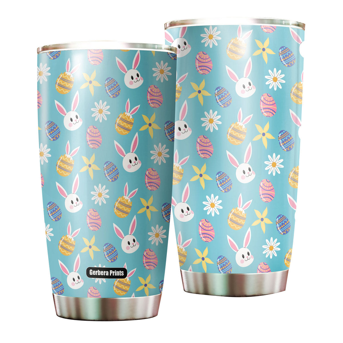 Bunny Love Egg Happy Easter Day Stainless Steel Tumbler Cup Travel Mug Ct1040