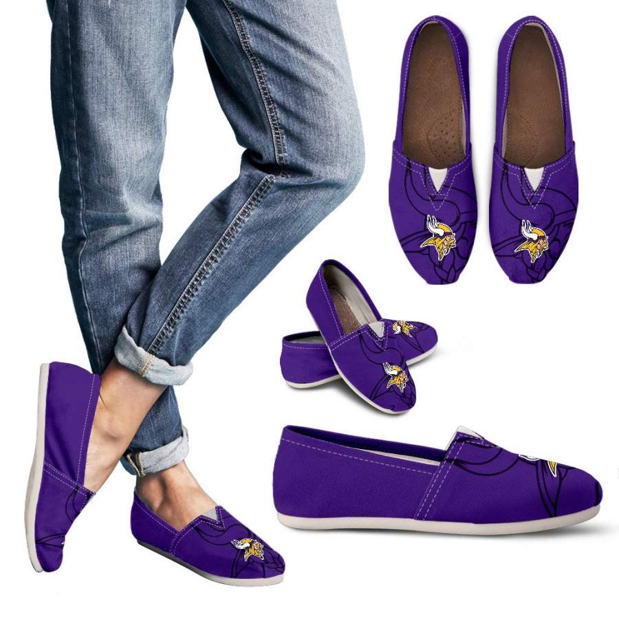 Enormous Logo Mix Tiny Logo Fantastic Minnesota Vikings Casual Shoes