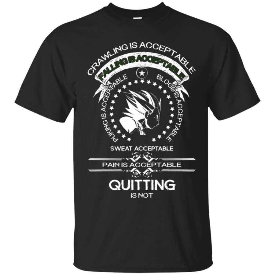 AGR Dragon Ball – Crawling Is Acceptable Falling Is Acceptable T-Shirt