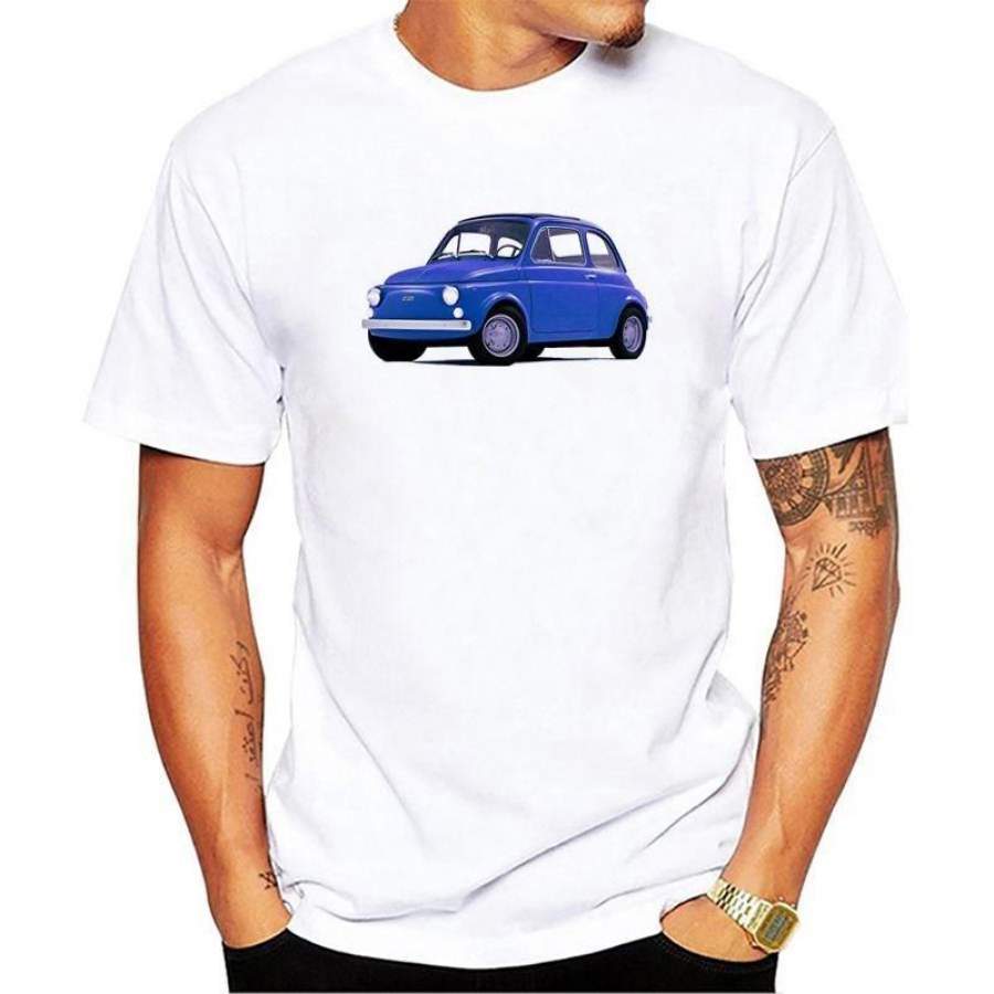 2018 New Style FIAT 500 F Vintage Short Sleeve Men’s T-shirt