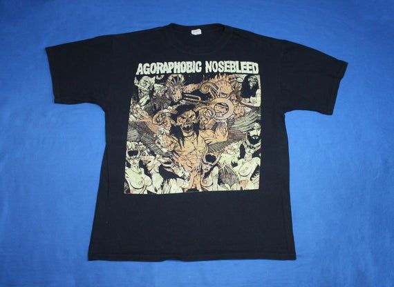 2000S Agoraphobic Nosebleed Shirt Anti Christian Shirt American Grindcore Band Shirt Men S Shirt