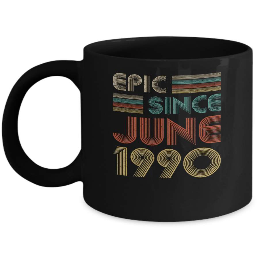 Epic Since June 1990 Vintage 30th Birthday Gifts Mug