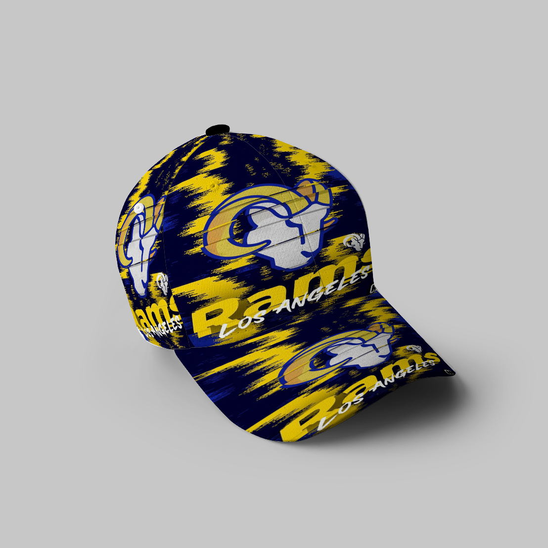 Los Angeles Rams Zigzag 3D Printing Baseball Cap Classic Hat