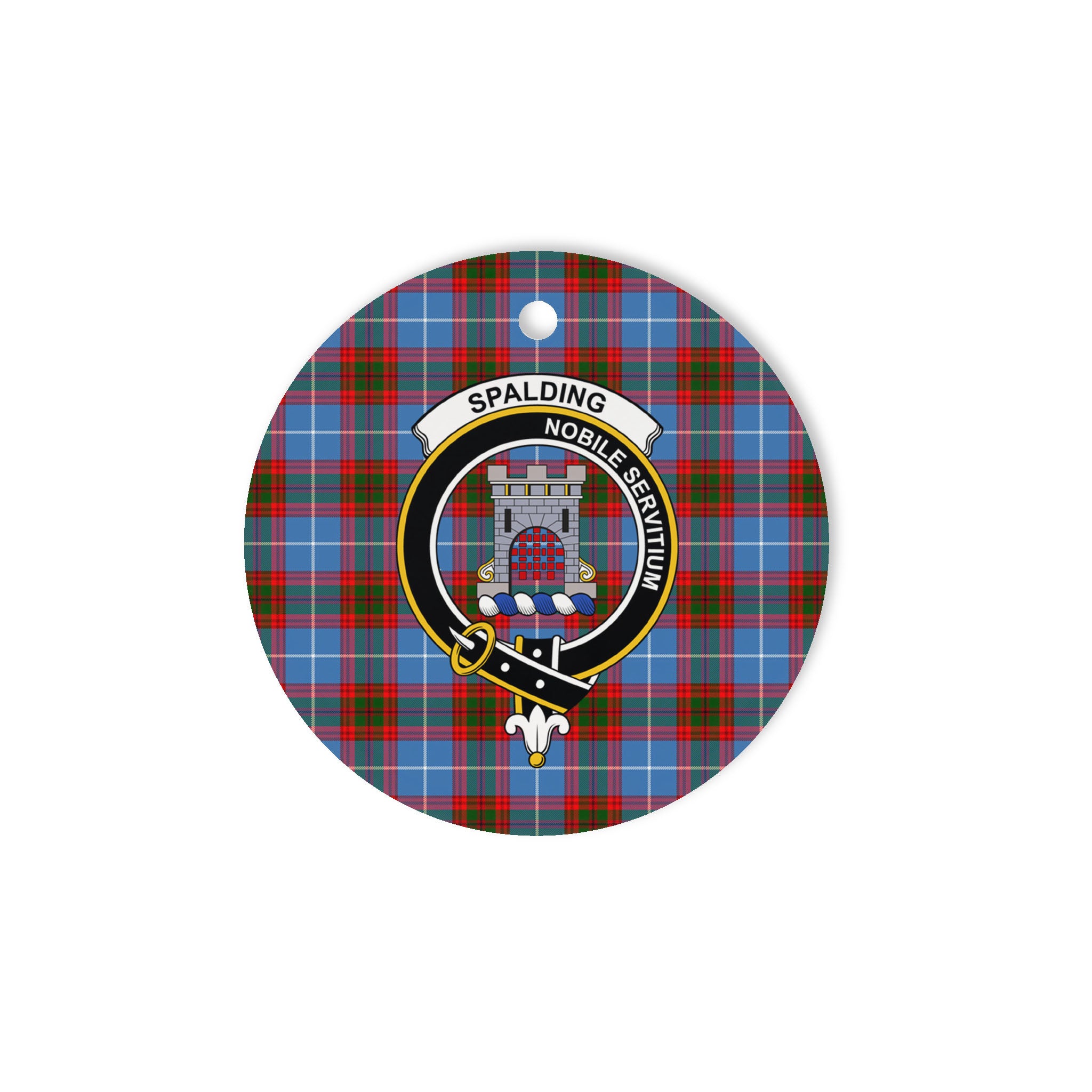 Spalding Scottish Clan Plaid Ornament Gift. Christmas Tree Ornament Spalding Clan Tartan Ornament Great Christmas Ornaments Gift