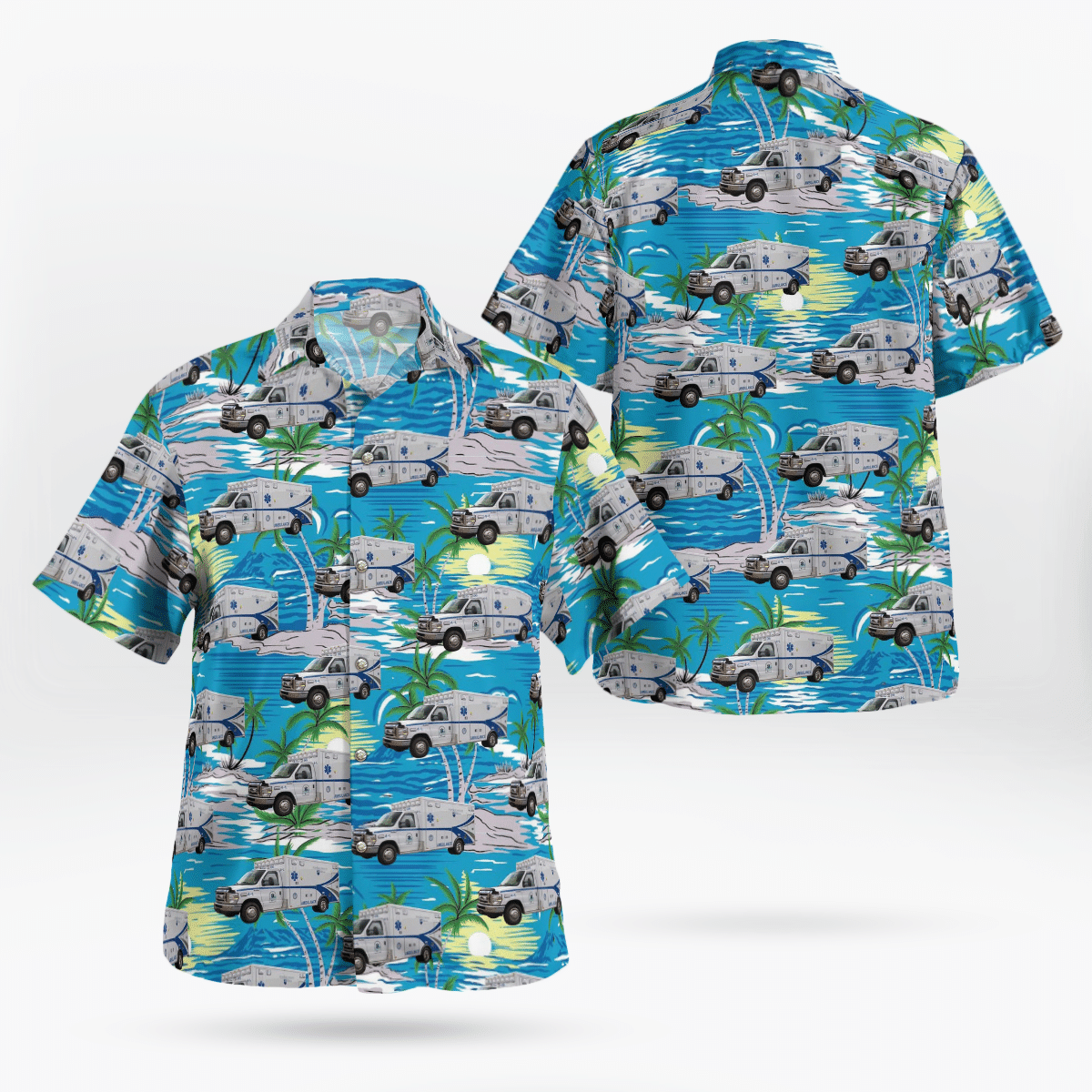 Trqd2809Bc10 Pennsylvania, Penn State Health Life Lion Emergency Medical Services And Critical Care Transport Ambulance Hawaiian Shirt