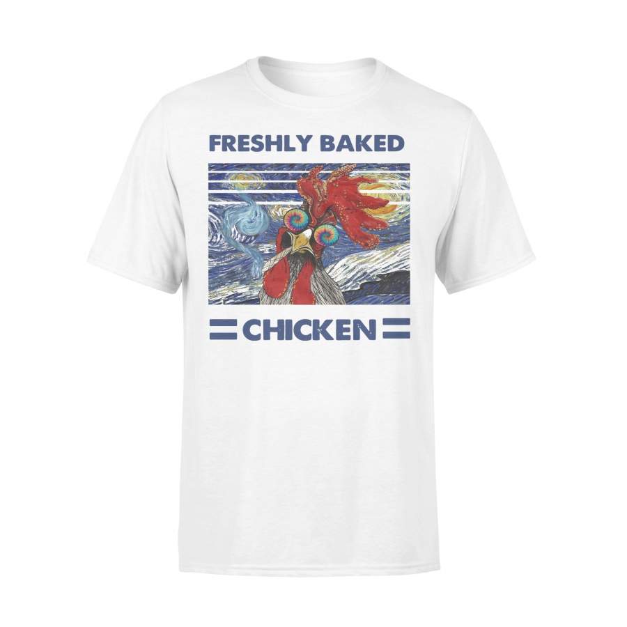 Starry Night Van Gogh Freshly Baked Chicken Vintage T-shirt