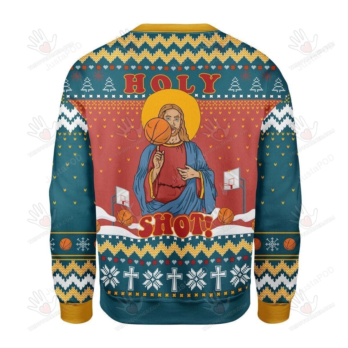 Christ Jesus Holy Shot! Ugly Christmas Sweater, All Over Print… Ugly Sweater Christmas Gift