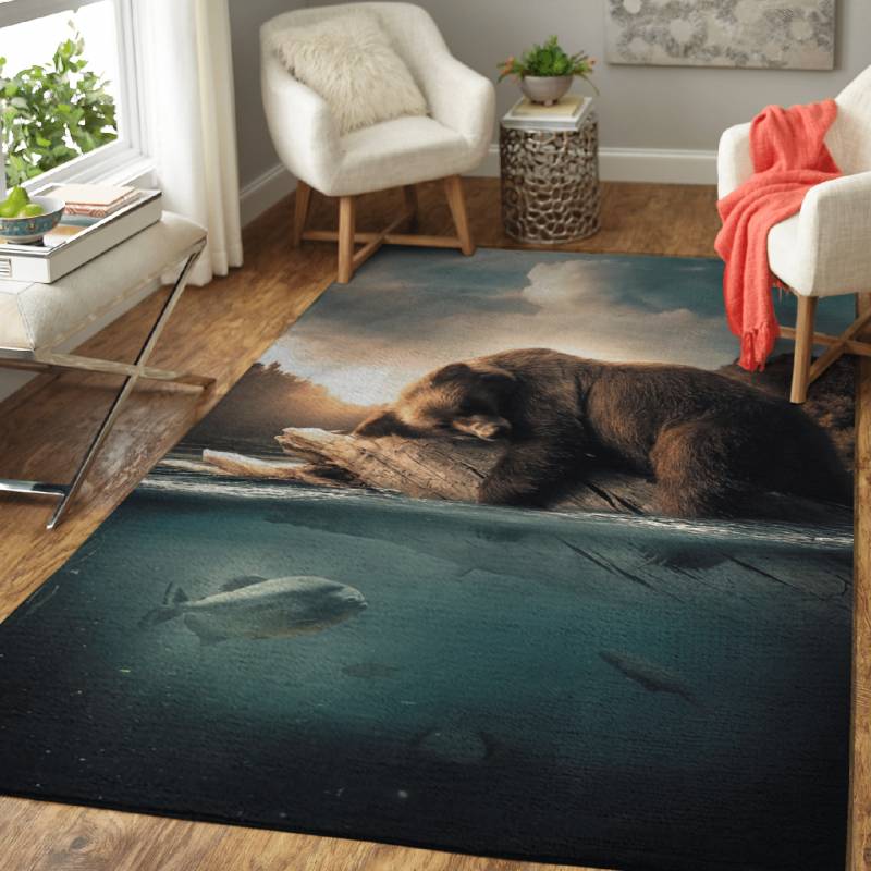 The Floating Bear – Animals Area Rug Carpet