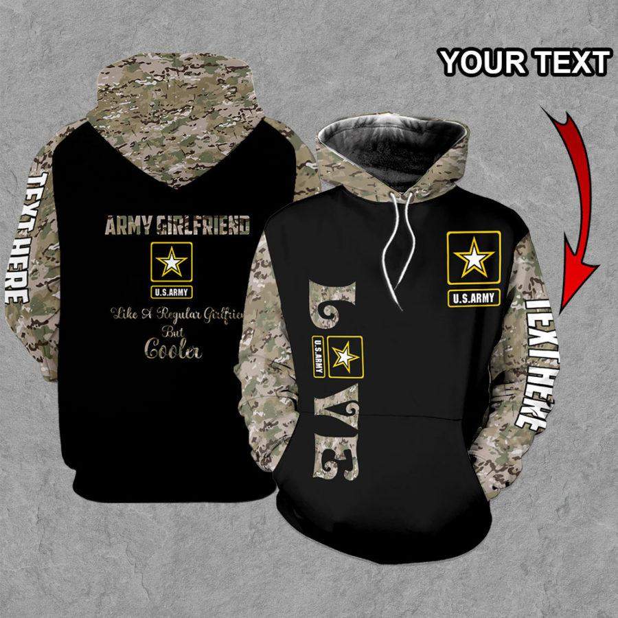 Army Girlfriend Personalized US Unisex Size Hoodie