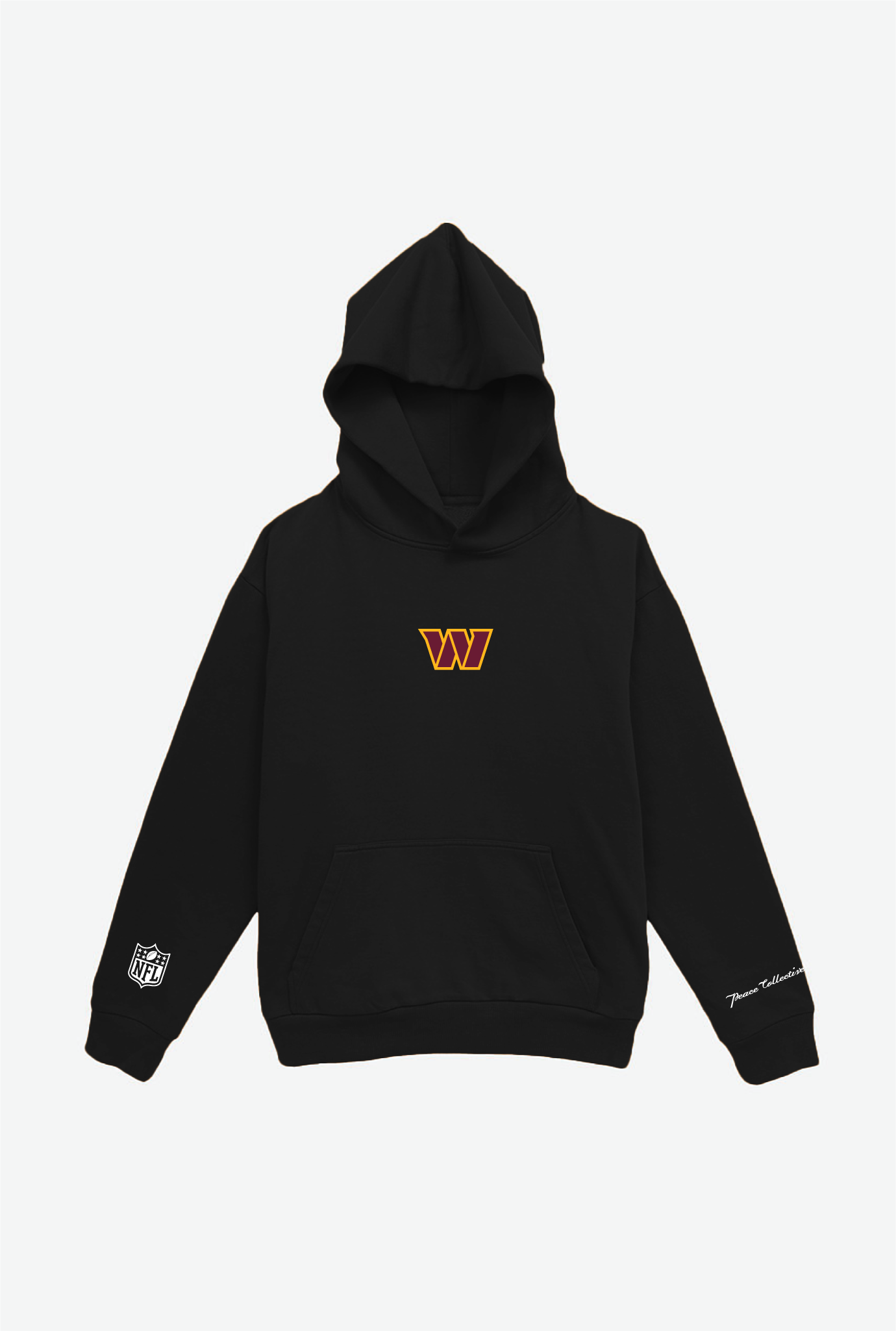 Washington Commanders Logo Heavyweight Hoodie – Black