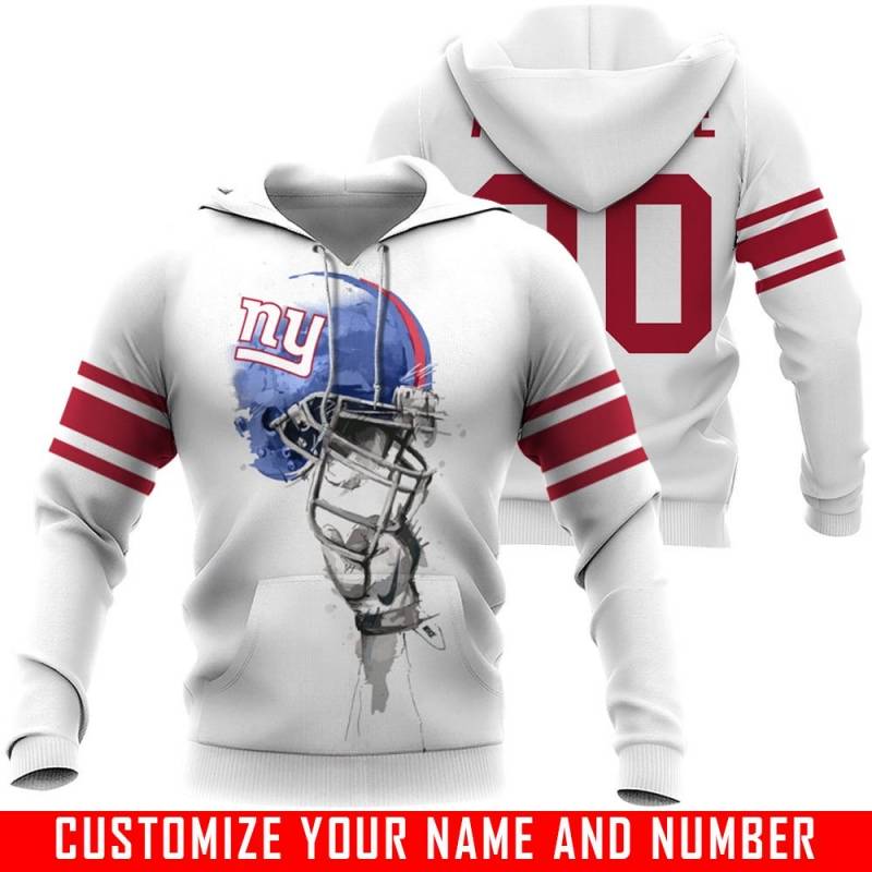 Helmets Victory – New York Giants – CUSTOMIZE NAME AND NUMBER – HOT SALE 3D PRINTED – NOT IN STORE