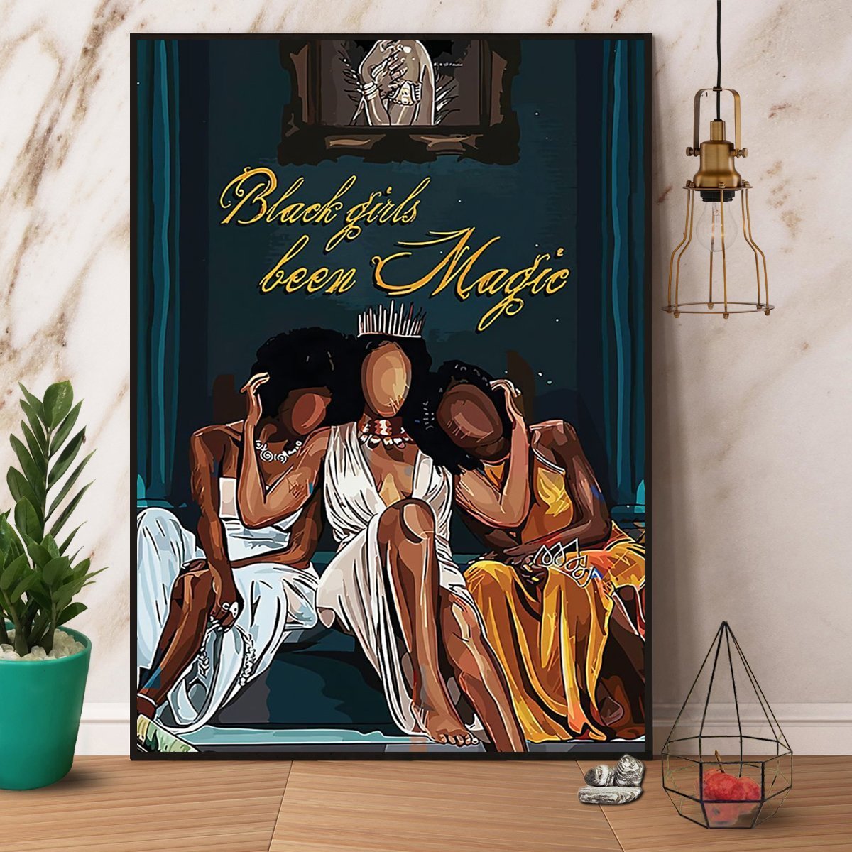 Black Girl Been Magic Great Print Best Gift For Black Queen Poster No Frame