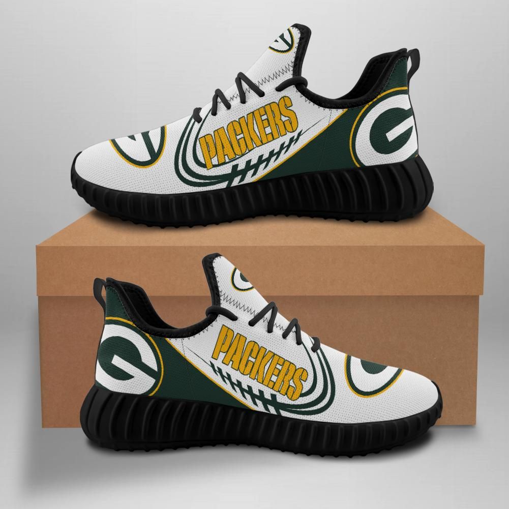 Green Bay Packers Sneakers Big Logo Yeezy Shoessport