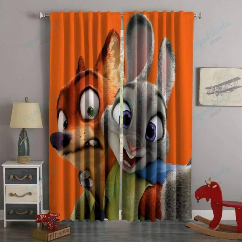 3D Printed Zootopia Style Custom Living Room Curtains