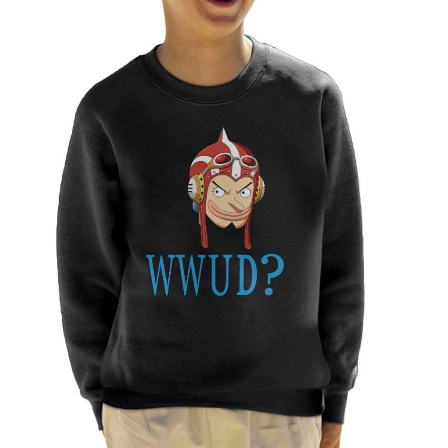 WWUD What Would Usopp Do One Piece Kid’s Sweatshirt