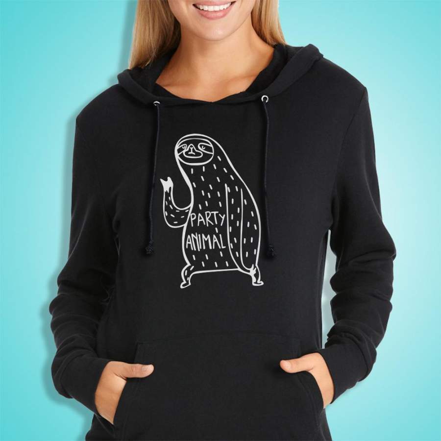 Sloth Party Animal Women’S Hoodie