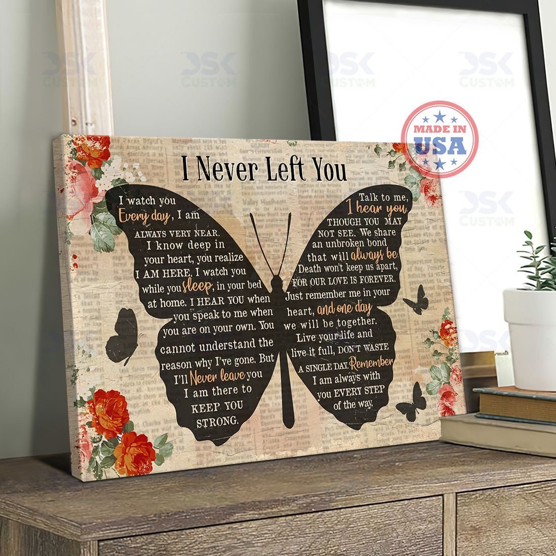 Butterfly – Canvas Wall Art Home Decor I Never Left You [Id1-N]